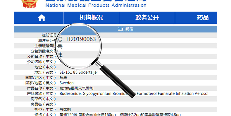 布地格福吸入气雾剂(倍择瑞)