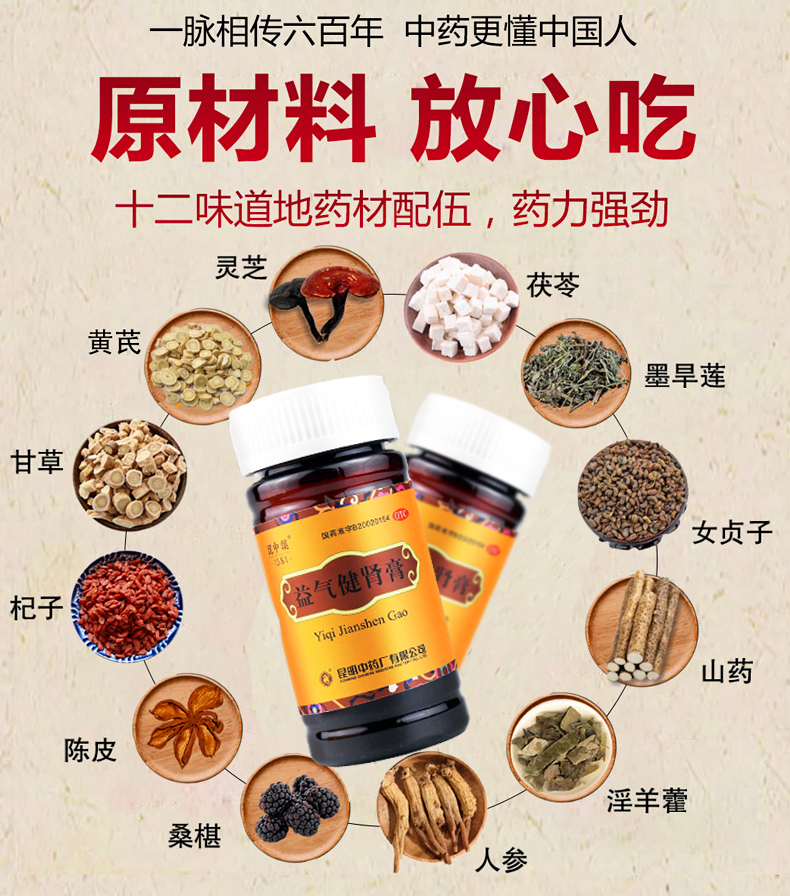 益气健肾膏昆中药