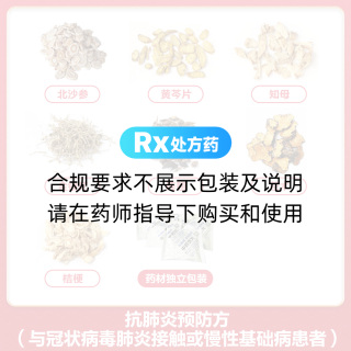 抗肺炎预防方(与冠状病毒肺炎接触或慢性基础病患者)