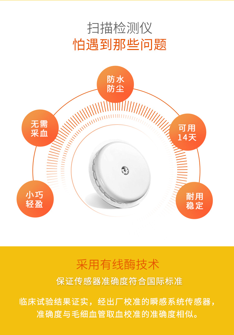 扫描式葡萄糖监测系统传感器套装辅理善