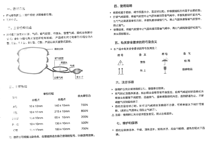 商品说明书