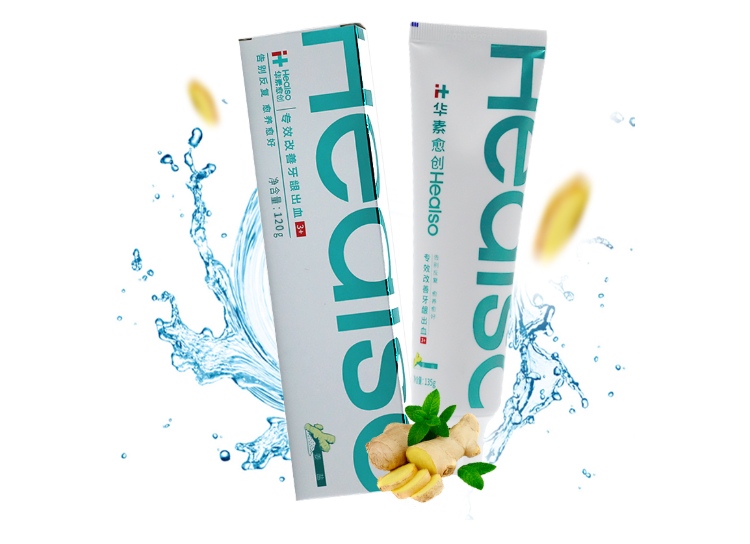 华素愈创牙膏专效改善牙龈出血姜盐