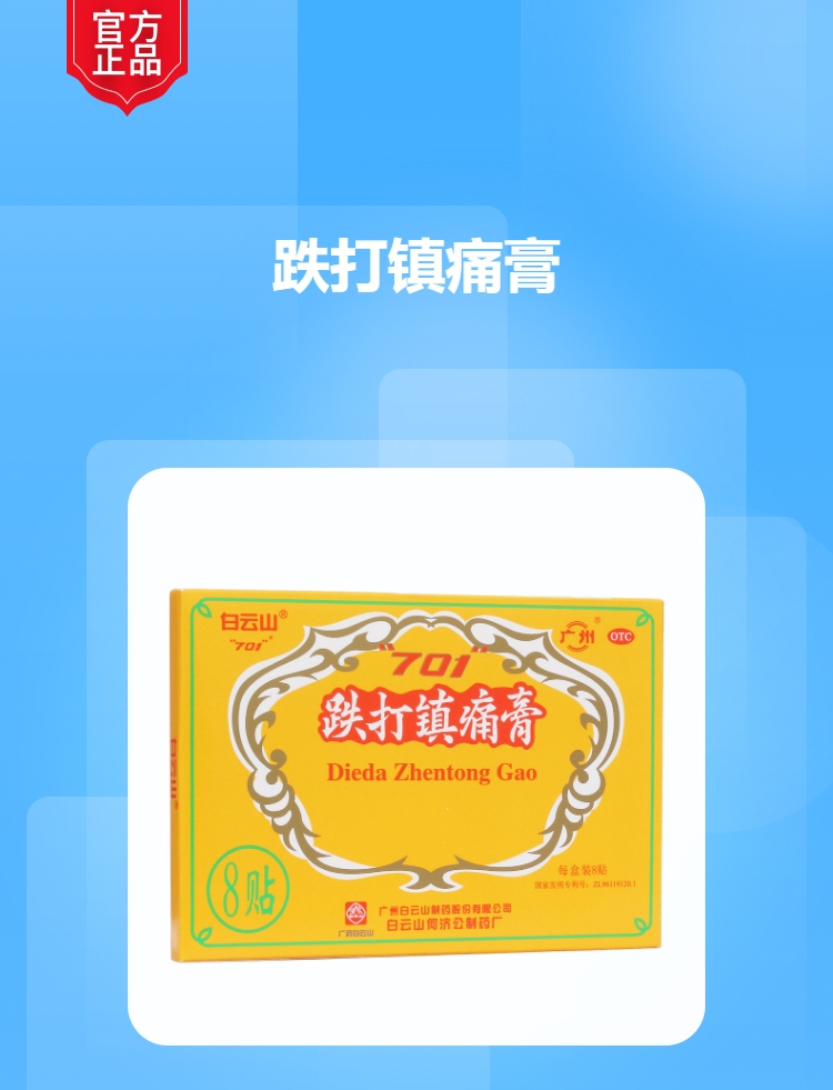 跌打镇痛膏(白云山)