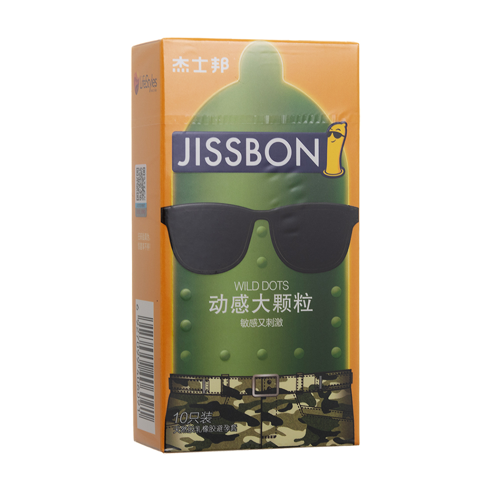 天然胶乳橡胶避孕套(杰士邦)(动感大颗粒)