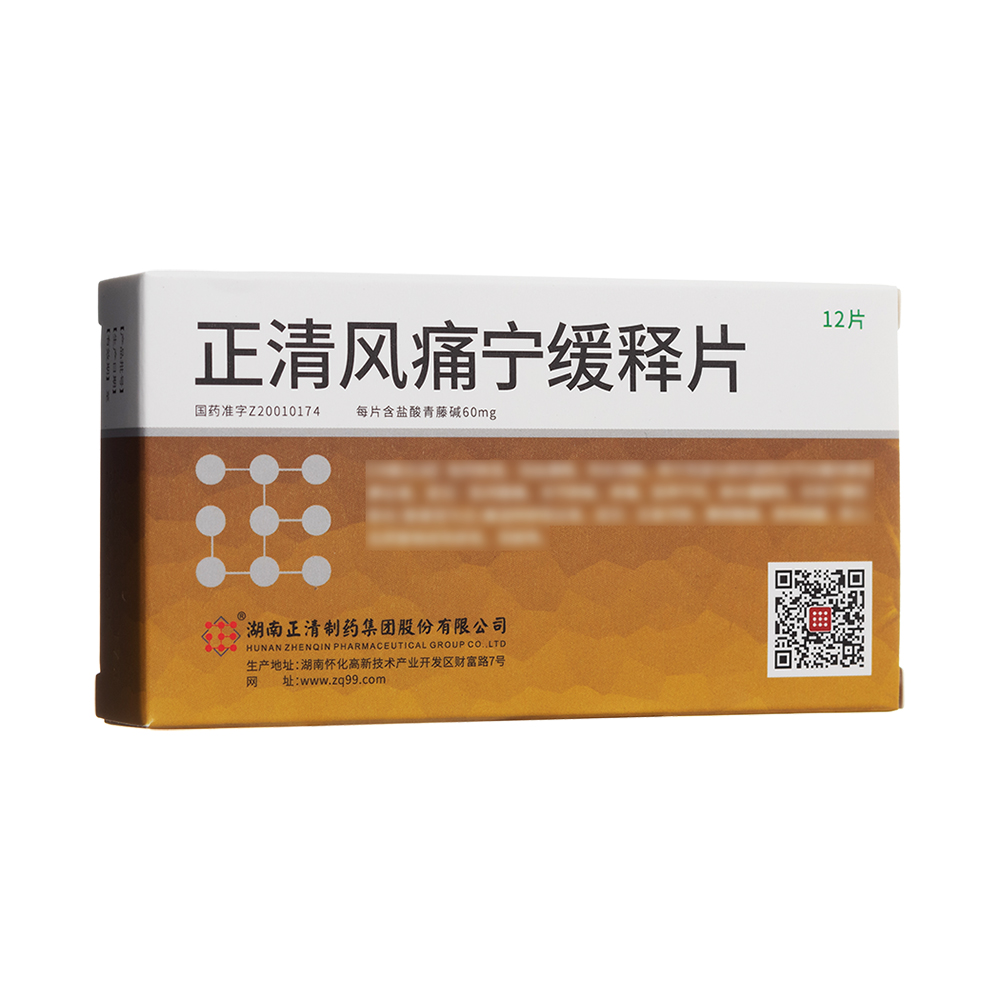 正清风痛宁缓释片