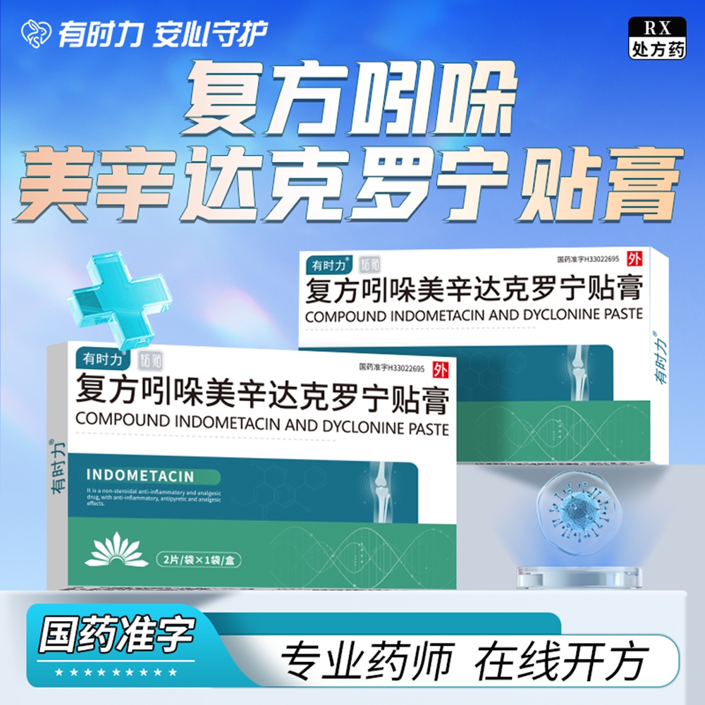 复方吲哚美辛达克罗宁贴膏(有时力)