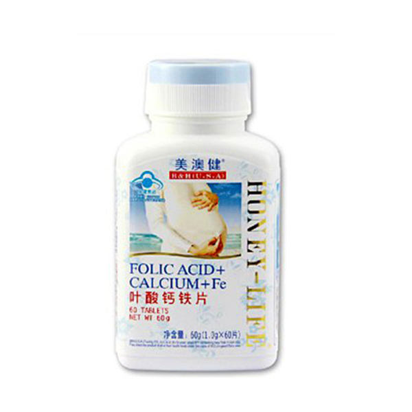 美澳健bh叶酸钙铁片