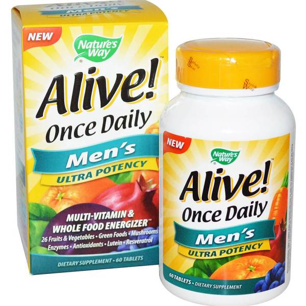 natureswayalive男士超效力复合维生素与全食物活力剂