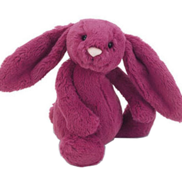 邦尼兔子公仔蘇瑞同款毛絨玩具 玫红色小号s(jellycat)