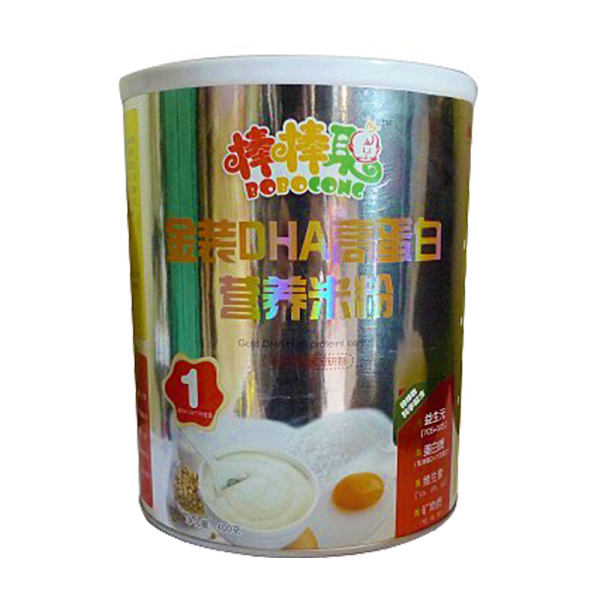 棒棒聪金装dha高蛋白营养米粉