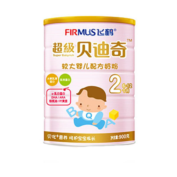 飞鹤超级贝迪奇2段听装较大婴儿配方奶粉