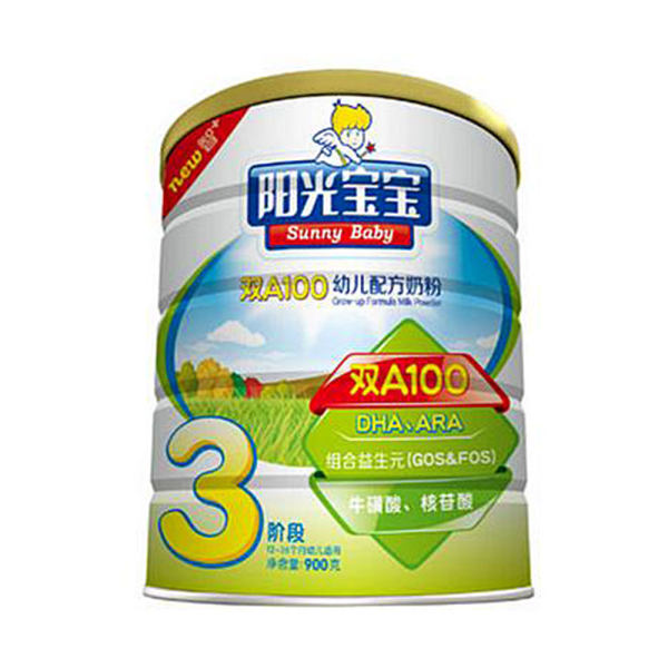阳光宝宝双a100幼儿配方奶粉3段