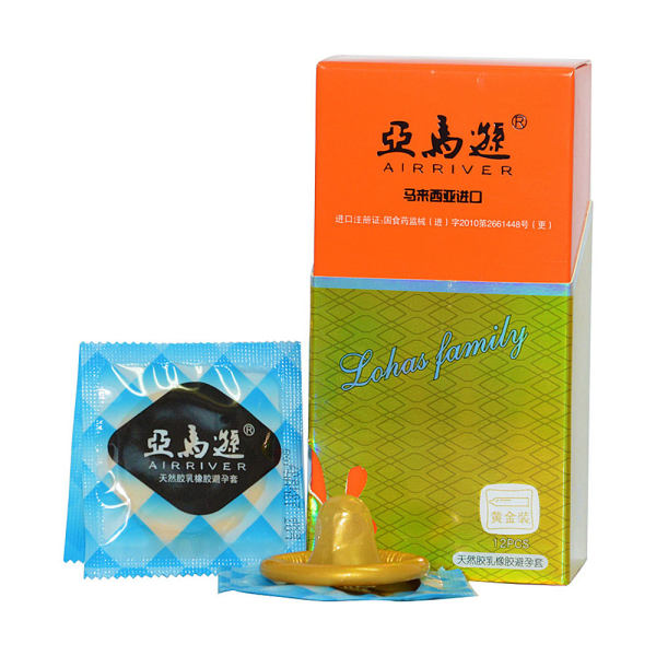 亚马逊避孕套平滑型黄金装