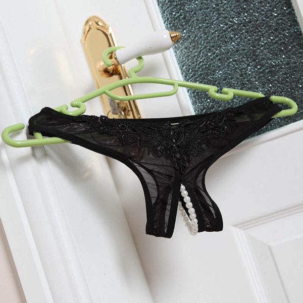 格捷 新款网纱蕾丝性感开档裤透明女士情趣内裤(2007 黑色)