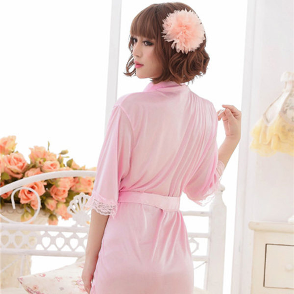 柔情天使情趣内衣性感诱惑风流少妇冰丝睡衣粉红色