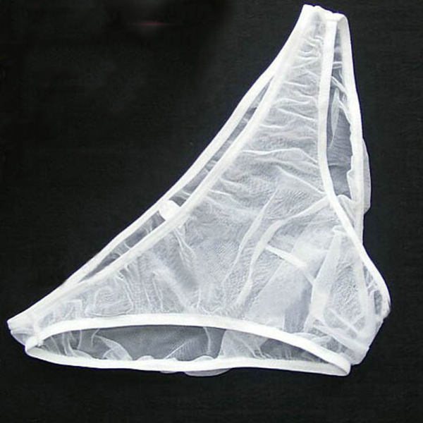 飘雪莲白色透明纱超诱惑情趣内裤s码