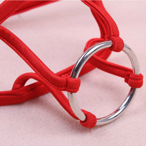 情趣内衣 男款铁圈露jjc字裤(美兰琪(mlaq))