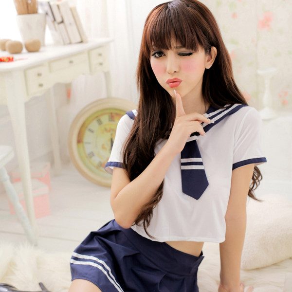 天秀情趣内衣制服诱惑性感分体学生装