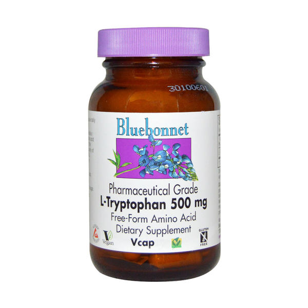 bluebonnetnutritionl色氨酸素食胶囊75粒