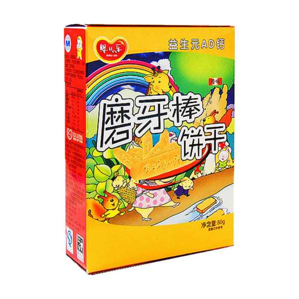 婴儿乐益生元ad钙磨牙棒饼干