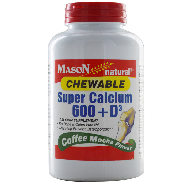 masonvitaminssupercalcium600d3chewable120片