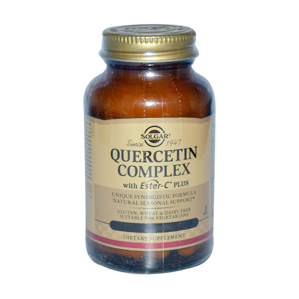 solgar添加酯化vc的复合槲皮素100粒