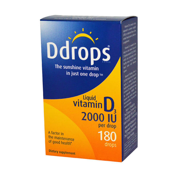 ddrops液体维生素d3滴剂2000iu10ml