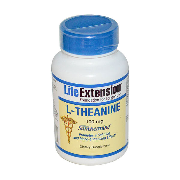 lifeextension茶氨酸100毫克50片