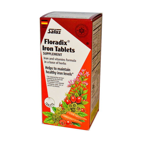 flora floradix 含铁补充剂(80片)