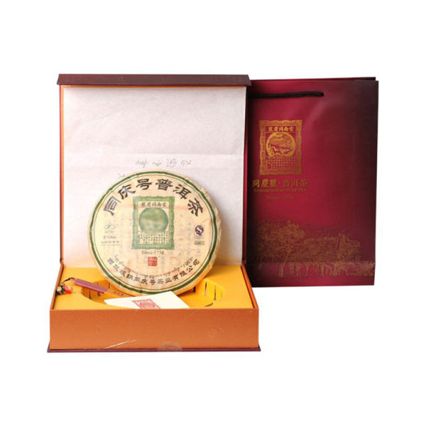 同庆号 绿印普天同庆礼盒 普洱茶(600克)