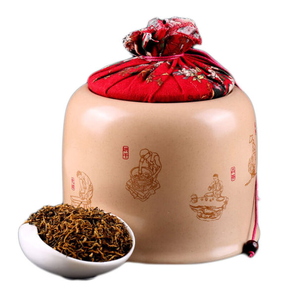 汤臣九鼎仿古瓷罐金骏眉茶叶四味针火