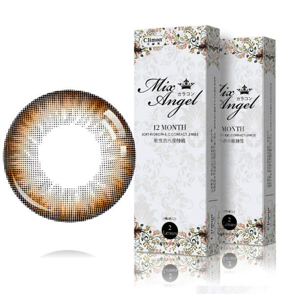 维视达康 美瞳年抛 彩色隐形眼镜(蜜蜡-棕色 225度)