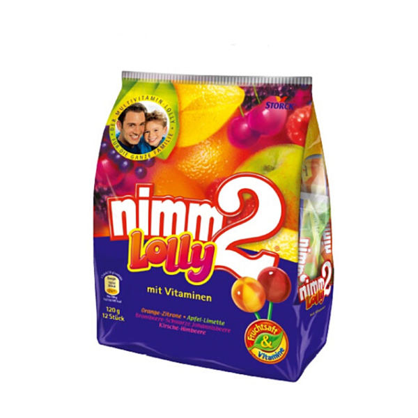 storcknimm2维生素水果棒棒糖12支120g