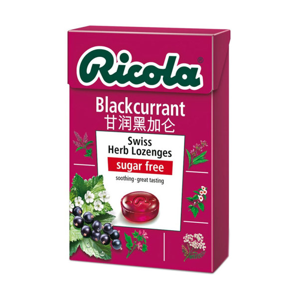 ricola 利口乐 黑加仑子香草润喉糖(无糖)